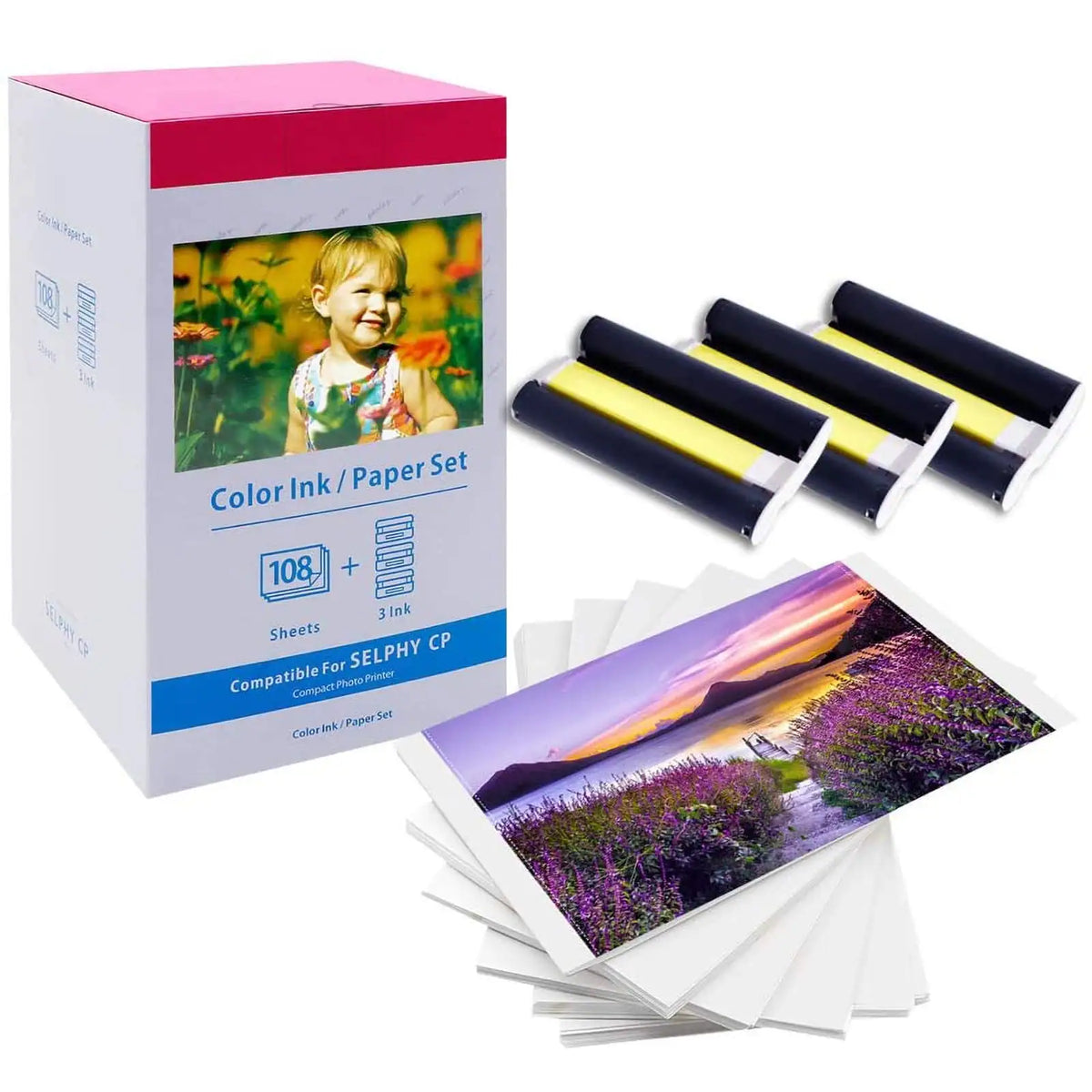 Compatible Canon SELPHY Photo Paper, Ink Cartridges & Refills