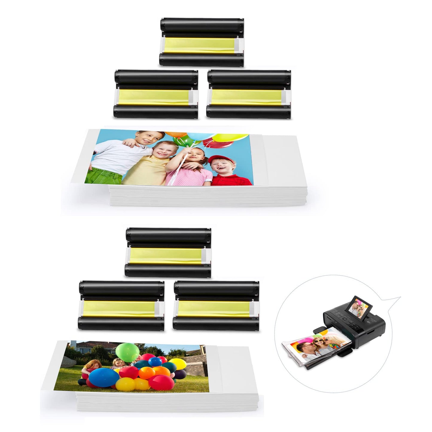 KP-108IN Inktcartridge 3-kleuren en 108 vel Fotopapier Compatibel met Canon Selphy CP Fotoprinter CP1000 CP1200 CP1300 CP780 CP790 CP800 CP810 CP910, Briefkaartformaat: 100 x 148 mm KP-108IN Inktcartridge 3-kleuren en 108 vel Fotopapier Compatibel met Canon Selphy CP Fotoprinter CP1000 CP1200 CP1300 CP780 CP790 CP800 CP810 CP910, Briefkaartformaat: 100 x 148 mm