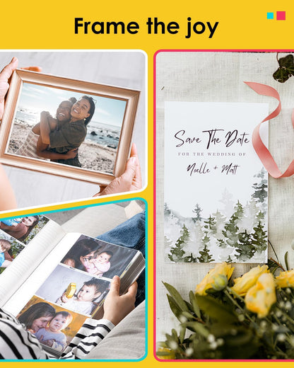 Colorty Compatible with Liene Amber M100/M200/M110/M210 4x6 Photo Paper & Ink Cartridge Refill – 80 Sheets + 2 Ink, Dye Sublimation Replacement for DHP512/DHP513/DHP514/DHP515,  for Framing & Scrapbooking